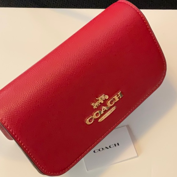 Authentic Coach Red Shoulder/Crossbody Bag - Picture 7 of 16